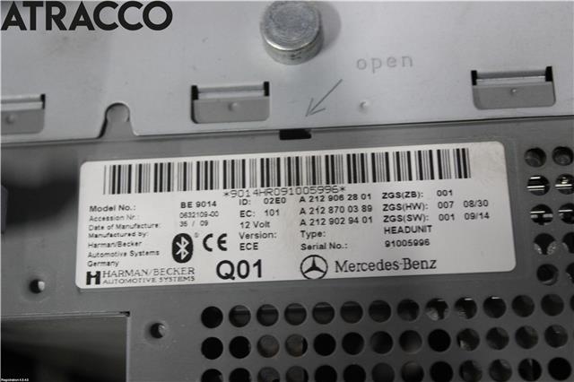 Bilstereo til Mercedes E-Klasse 2009-2013 (Fase 1) (W212) (W212) (A2129007005|)