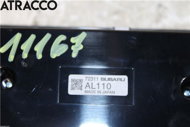 Varmeapparat betjening til Subaru Outback 2015-2020 (Type V)  (72311AL110|)
