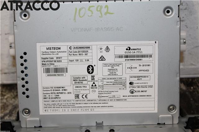 Bilstereo til Smart Forfour 2004-2007 (Type I) (W454) (W454) (281153522R|)