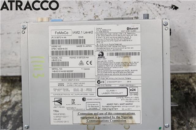 Bilstereo til Volvo V40 2012-2019  (36001114|)
