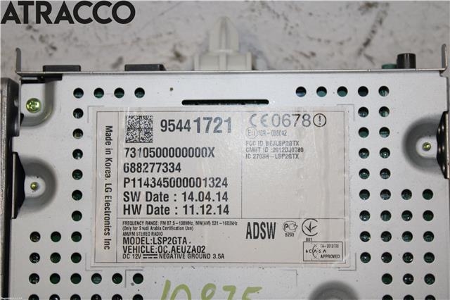 Bilstereo til Opel Corsa E 2015-2019 (95441721|)