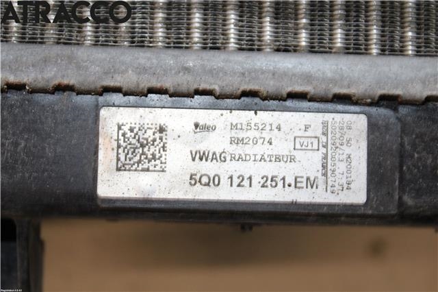 Radiator (automat gir) til Škoda Octavia 2013-2016 (Type III, Fase 1)  (5Q0121251GD|)