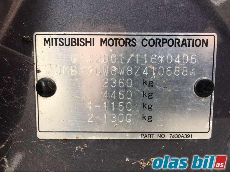 Mitsubishi Outlander 2007-2010 (Type II, Fase 1) , Motorkode: BSY, Girkassekode: