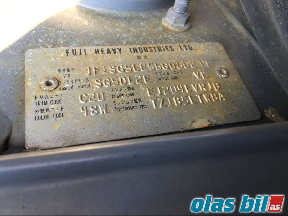 Subaru Forester 2005-2008 (Type II, Fase 2) , Motorkode: EJ20, Girkassekode: 