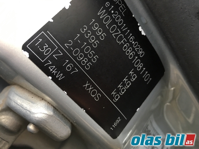 Opel Vectra C 2005-2008 (Type II) , Motorkode: Z19DT, Girkassekode: MZ4