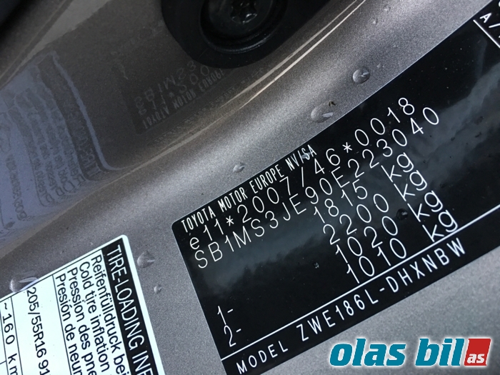 Toyota Auris 2015-2019 (Type II, Fase 2) , Motorkode: 2ZR-FXE, Girkassekode: 30900-47064