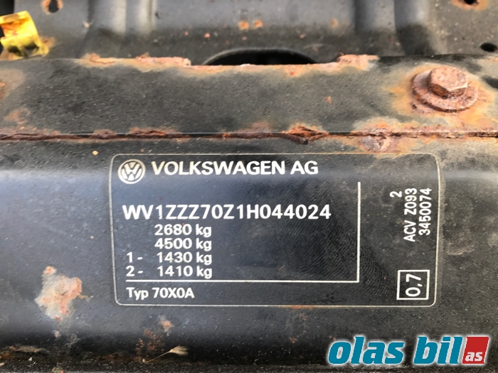 VW Transporter / Caravelle 1990-2003 (T4) (T4), Motorkode: ACV, Girkassekode: DXZ
