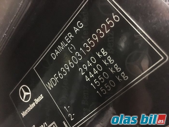 Mercedes Vito/Viano 2010-2014 (Fase 2) (W639) (W639), Motorkode: OM 646.980, Girkassekode: 716652 01 069570