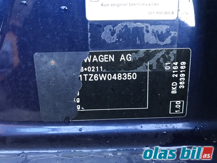 VW Touran 2003-2006 (Type I, Fase 1) , Motorkode: bkd, Girkassekode: HQM