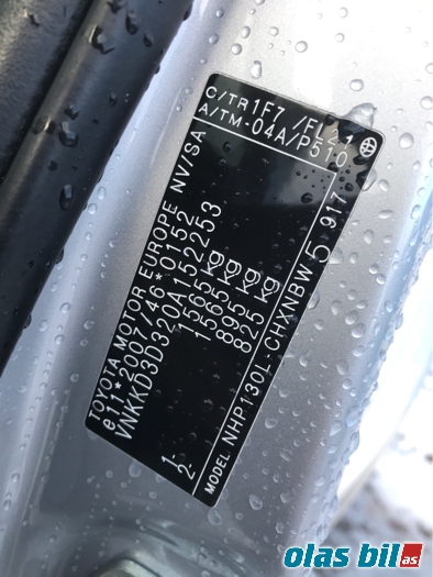 Toyota Yaris 2014-2020 (Type III, Fase 2) , Motorkode: 1NZ-FXE, Girkassekode: