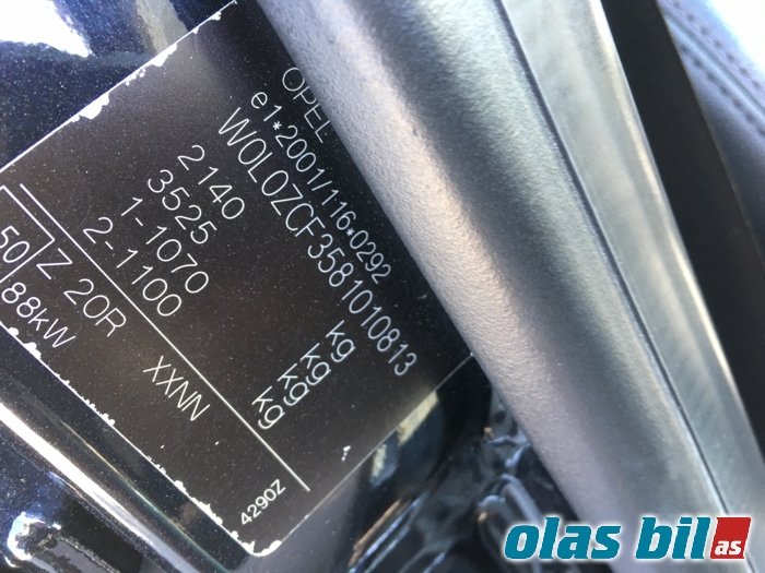 Opel Vectra C 2005-2008 (Type II) , Motorkode: Z19DT, Girkassekode: