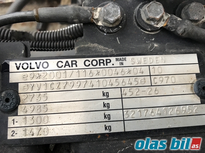 Volvo XC90 2002-2006 (Type I, Fase 1) , Motorkode: 5244T, Girkassekode: 