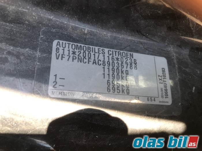 Citroën C1 2006-2014 (Type I) , Motorkode: , Girkassekode:
