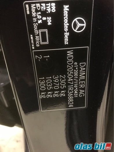 Mercedes C-Klasse 2018-2021 (Fase 2) (W205) (W205), Motorkode: M274.920, Girkassekode: 