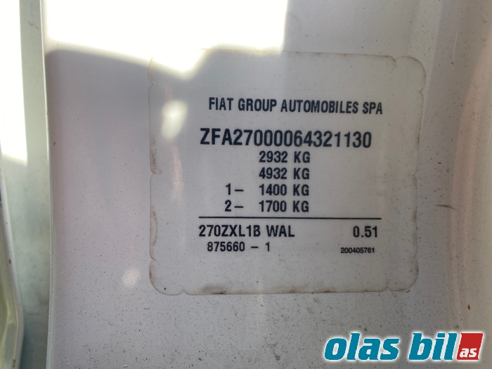 Fiat Scudo 2007-2017 (Type II) , Motorkode: AHZ, Girkassekode: 