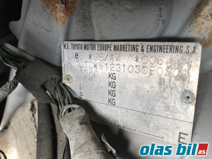 Toyota Yaris 1999-2003 (Type I, Fase 1) , Motorkode: , Girkassekode: 