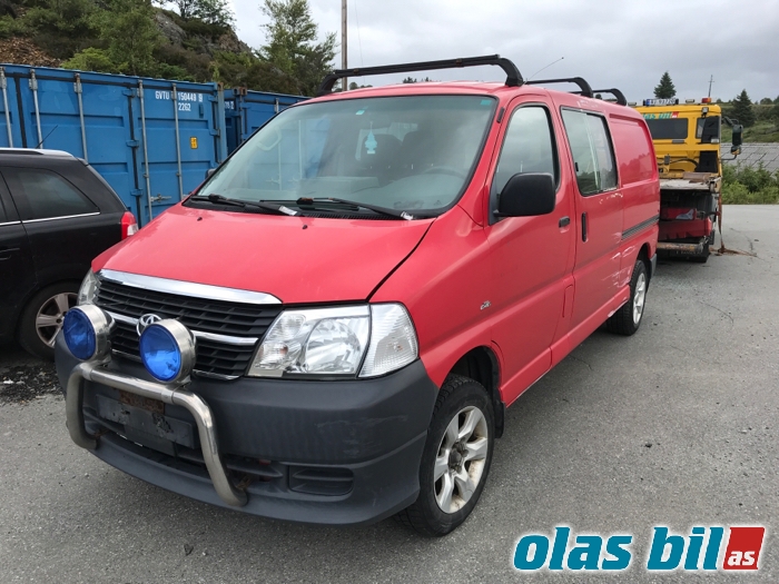 Toyota Hiace 2007-2012 (Fase 3) , Motorkode: 2KD-FTV, Girkassekode: