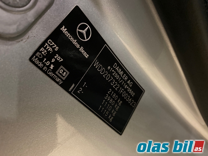 Mercedes E-Klasse, Coupe/Cab 2009-2013 (Fase 1) (C207) (C207), Motorkode: OM642.836, Girkassekode: 