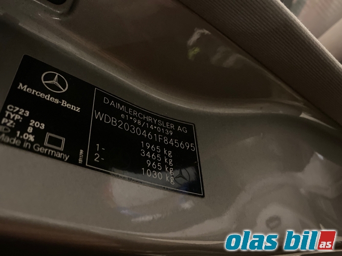 Mercedes C-Klasse 2004-2007 (Fase 2) (W203) (W203), Motorkode: M271.946, Girkassekode:
