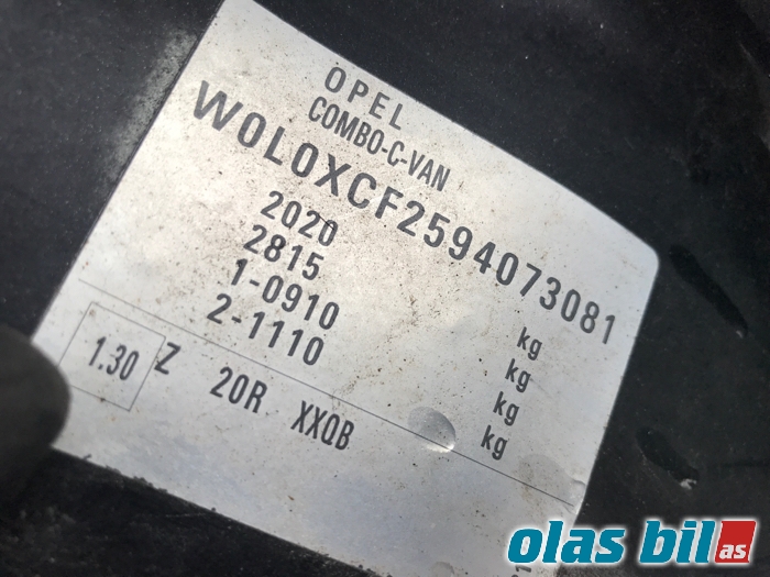 Opel Combo C 2002-2011 , Motorkode: Z13DTJ, Girkassekode: 