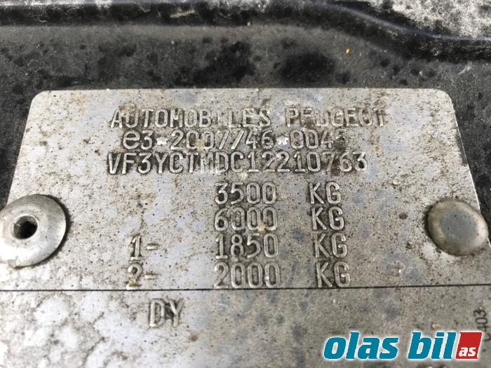 Peugeot Boxer 2007-2013 (Type III, Fase 1) , Motorkode: 4HH, Girkassekode: BVM6
