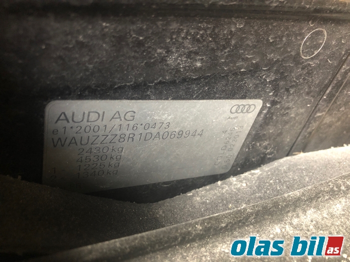 Audi Q5 2012-2017 (Type I, Fase 2) , Motorkode: CGLD, Girkassekode: NKJ