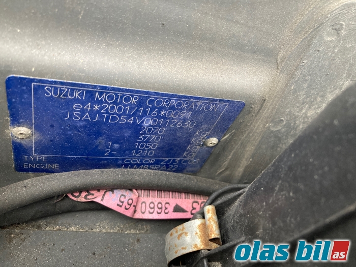 Suzuki Grand Vitara 2005-2015 (Type III) , Motorkode: J20A, Girkassekode: