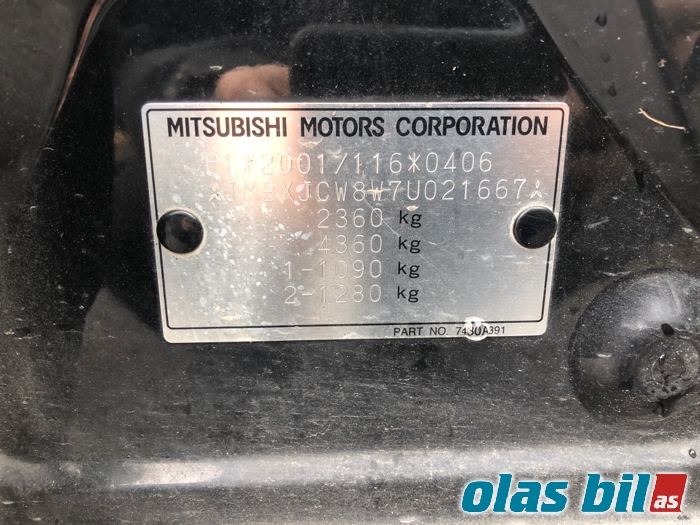 Mitsubishi Outlander 2007-2010 (Type II, Fase 1) , Motorkode: BSY, Girkassekode: 