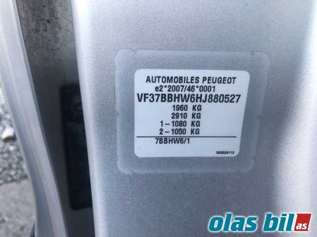 Peugeot Partner 2015-2019 (Type II, Fase 2) , Motorkode: BHW, Girkassekode: