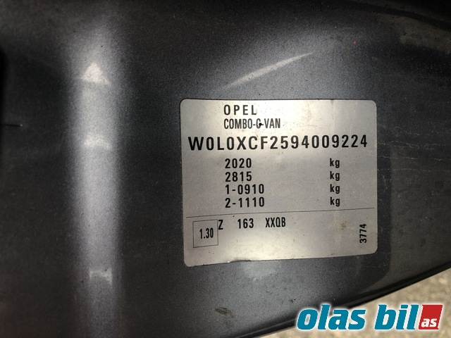 Opel Combo C 2002-2011 , Motorkode: Z13DTJ, Girkassekode: