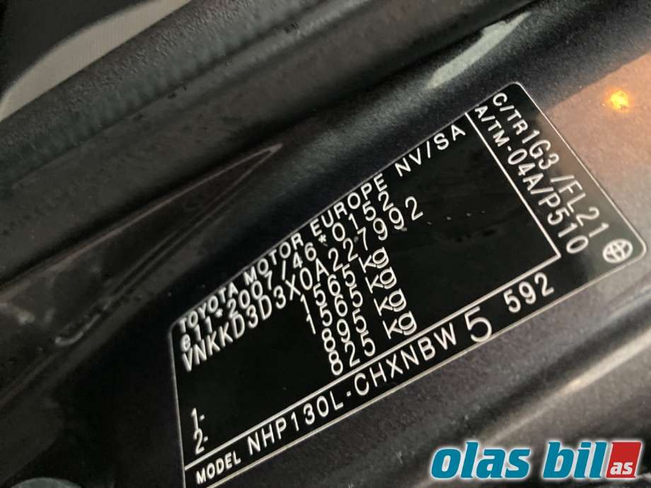 Toyota Yaris 2014-2020 (Type III, Fase 2) , Motorkode: 1NZ-FXE, Girkassekode: