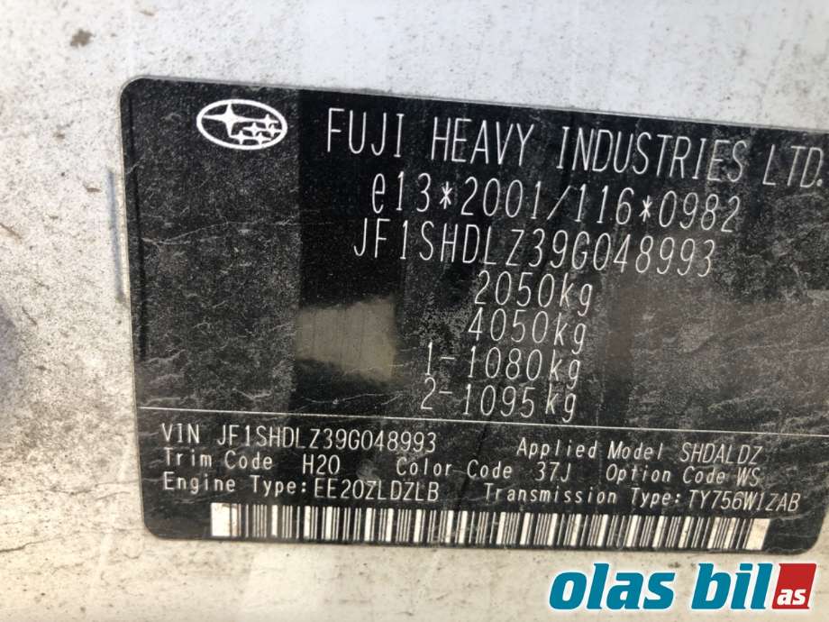 Subaru Forester 2008-2013 (Type III) , Motorkode: EE20, Girkassekode: 