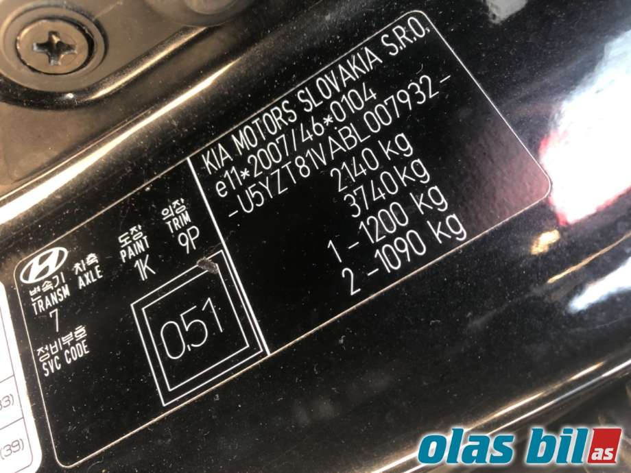 Hyundai Ix35 2010-2015 , Motorkode: D4HA, Girkassekode: