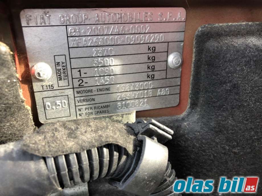 Fiat Doblo 2010-->> (Type II) , Motorkode: 198.A3.000, Girkassekode: 