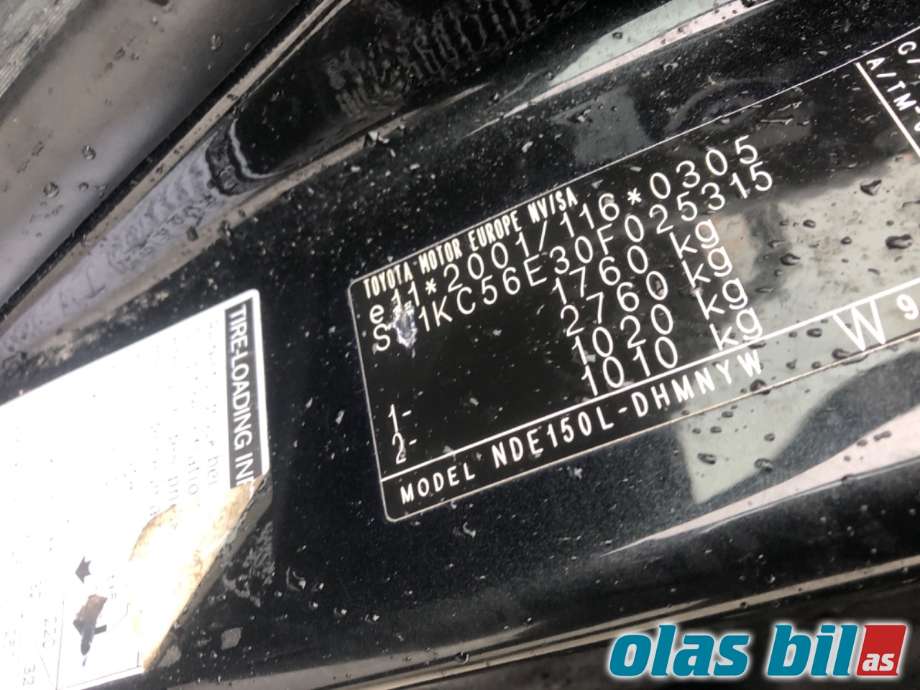 Toyota Auris 2007-2010 (Type I, Fase 1) , Motorkode: 1ND-TV, Girkassekode: 