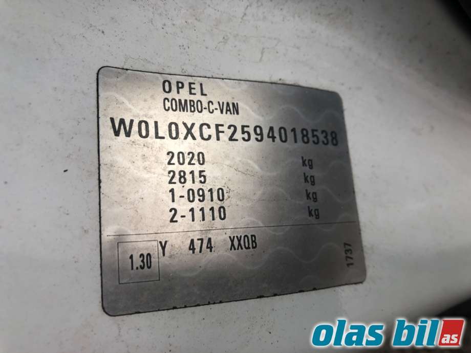Opel Combo C 2002-2011 , Motorkode: Z13DTJ, Girkassekode: 