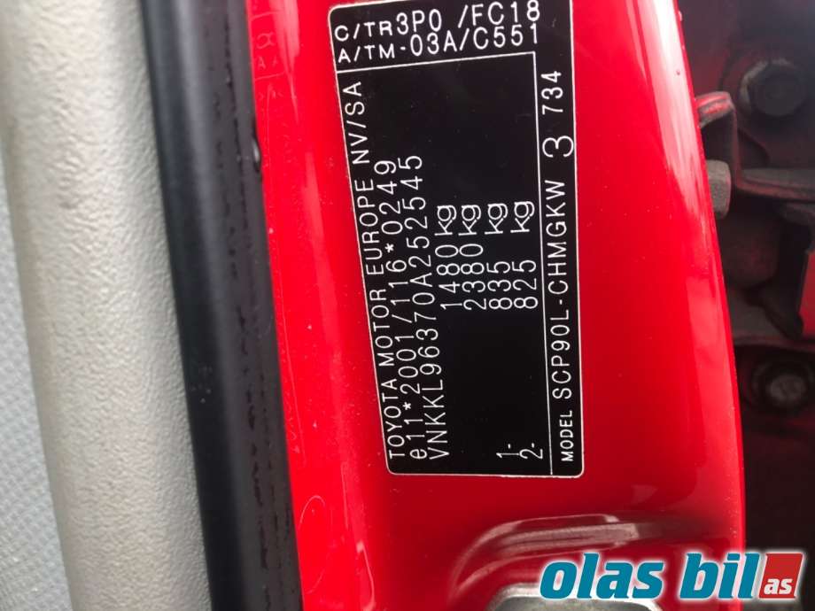 Toyota Yaris 2006-2009 (Type II, Fase 1) , Motorkode: 2SZ-FE, Girkassekode: 
