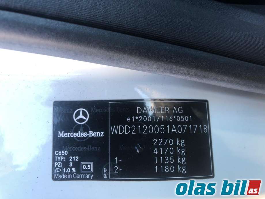 Mercedes E-Klasse 2009-2013 (Fase 1) (W212) (W212), Motorkode: OM651.925, Girkassekode: