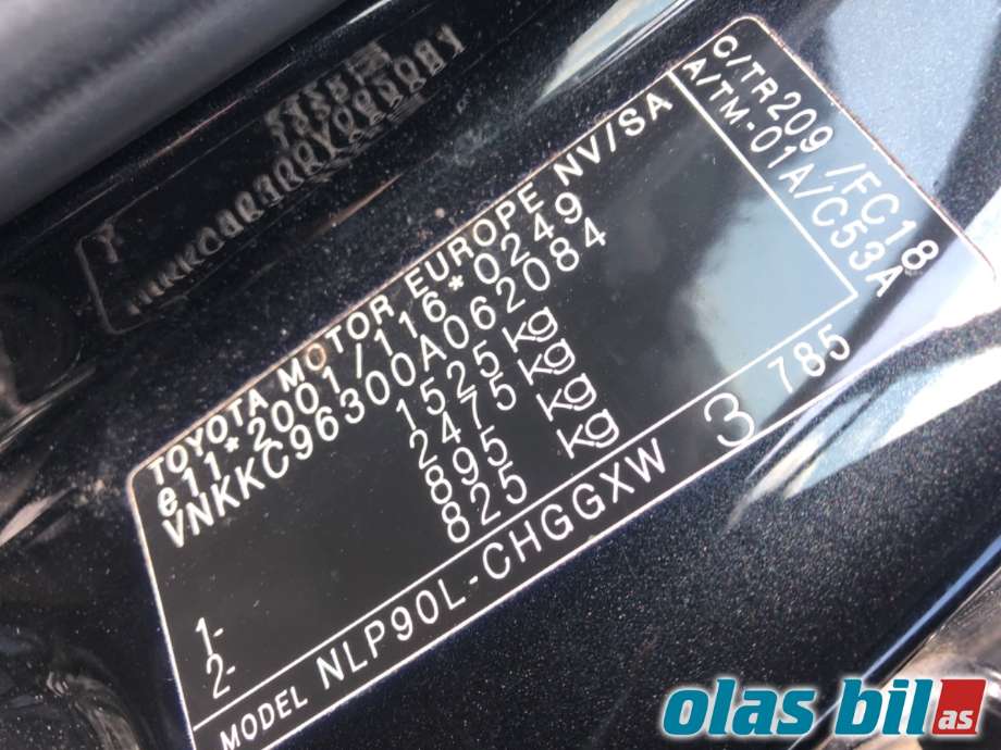 Toyota Yaris 2006-2009 (Type II, Fase 1) , Motorkode: 1ND-TV, Girkassekode: