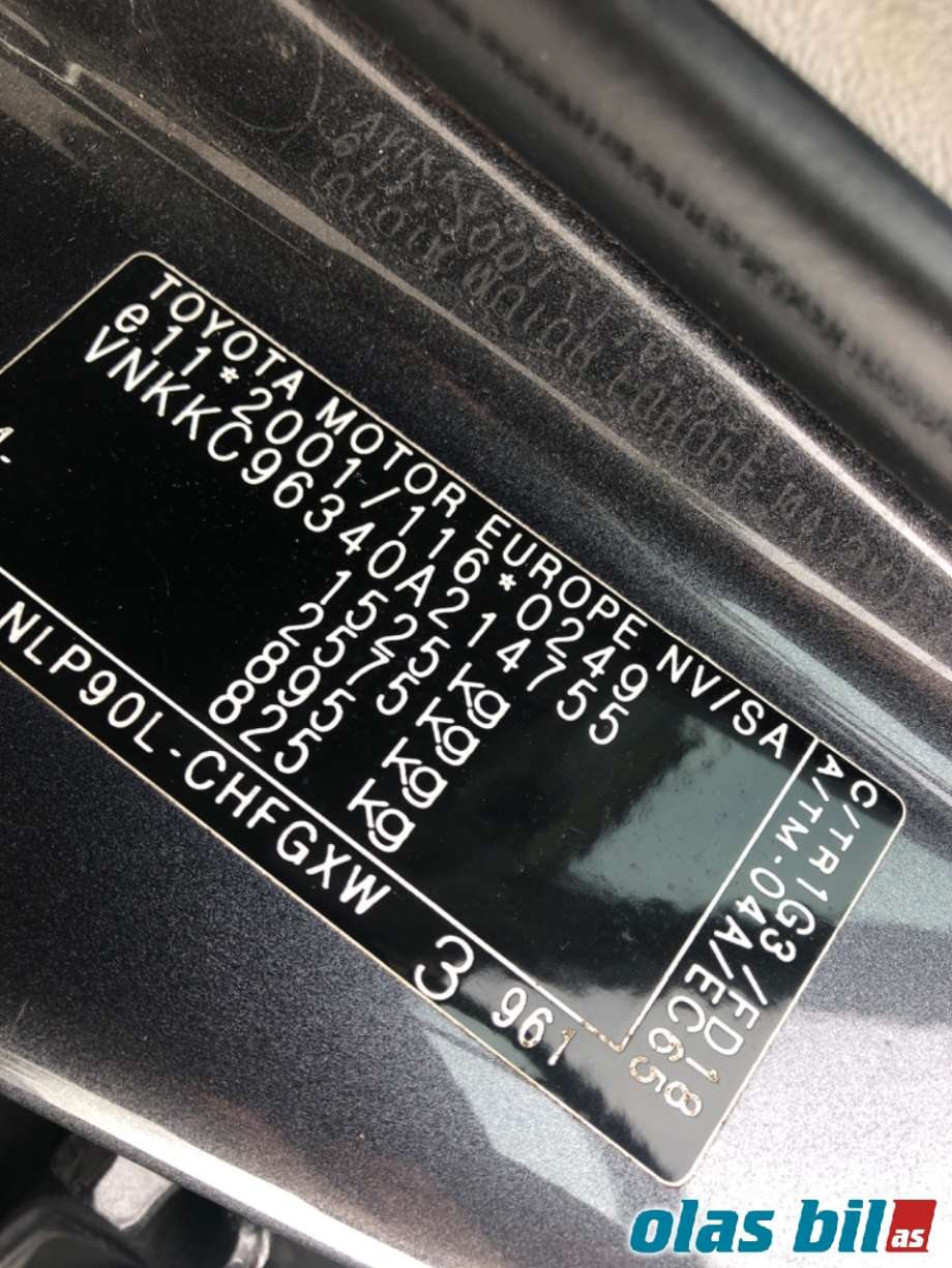 Toyota Yaris 2009-2011 (Type II, Fase 2) , Motorkode: 1ND-TV, Girkassekode: