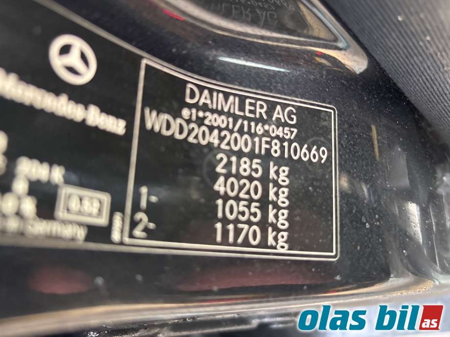 Mercedes C-Klasse 2011-2014 (Fase 2) (W204) (W204), Motorkode: OM651.913, Girkassekode: 