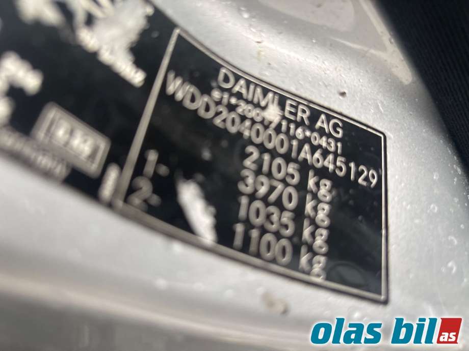 Mercedes C-Klasse 2011-2014 (Fase 2) (W204) (W204), Motorkode: OM651.913, Girkassekode:
