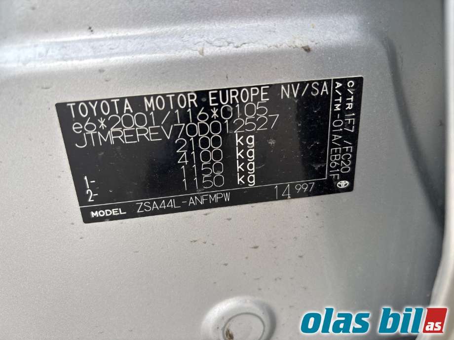 Toyota RAV4 2013-2015 (Type IV, Fase 1) , Motorkode: 3ZR-FAE, Girkassekode: 