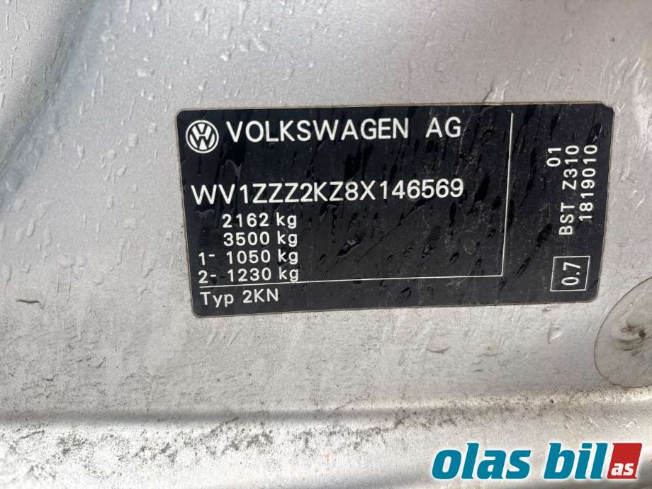VW Caddy 2004-2010 (Type III, Fase 1) , Motorkode: BST, Girkassekode: 