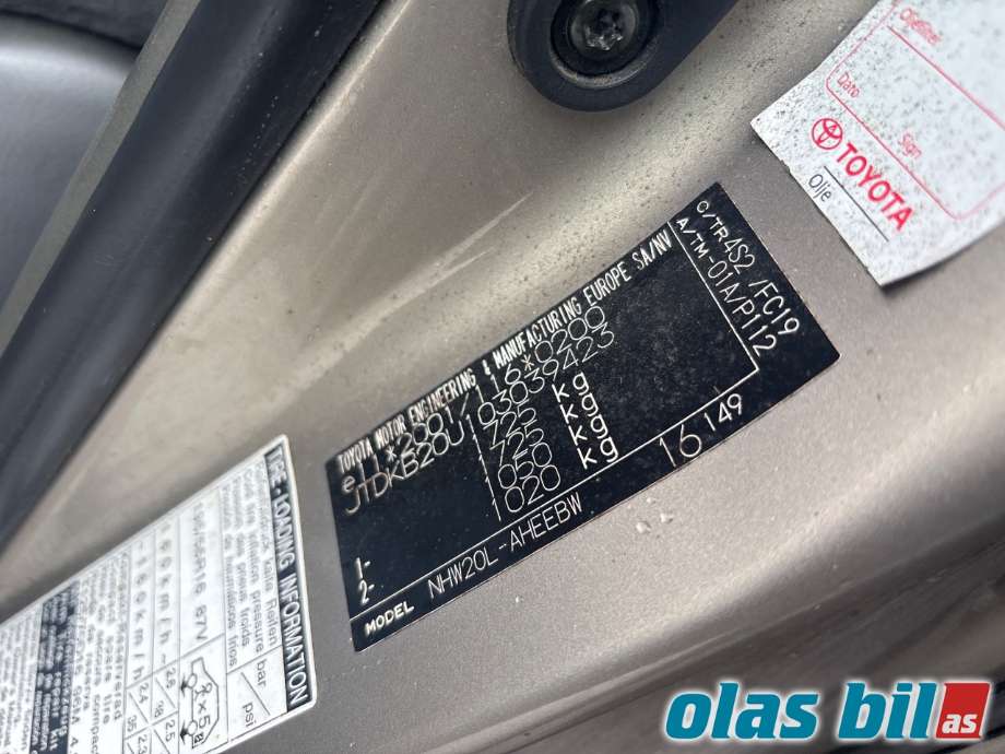 Toyota Prius 2004-2009 (Type II) (COMBI) delebil , Motorkode: 1NZ-FXE, Girkassekode: