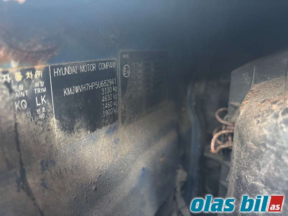 Hyundai H-1 1998-2005 (Type I, Fase 1) delebil , Motorkode: D4BH, Girkassekode: