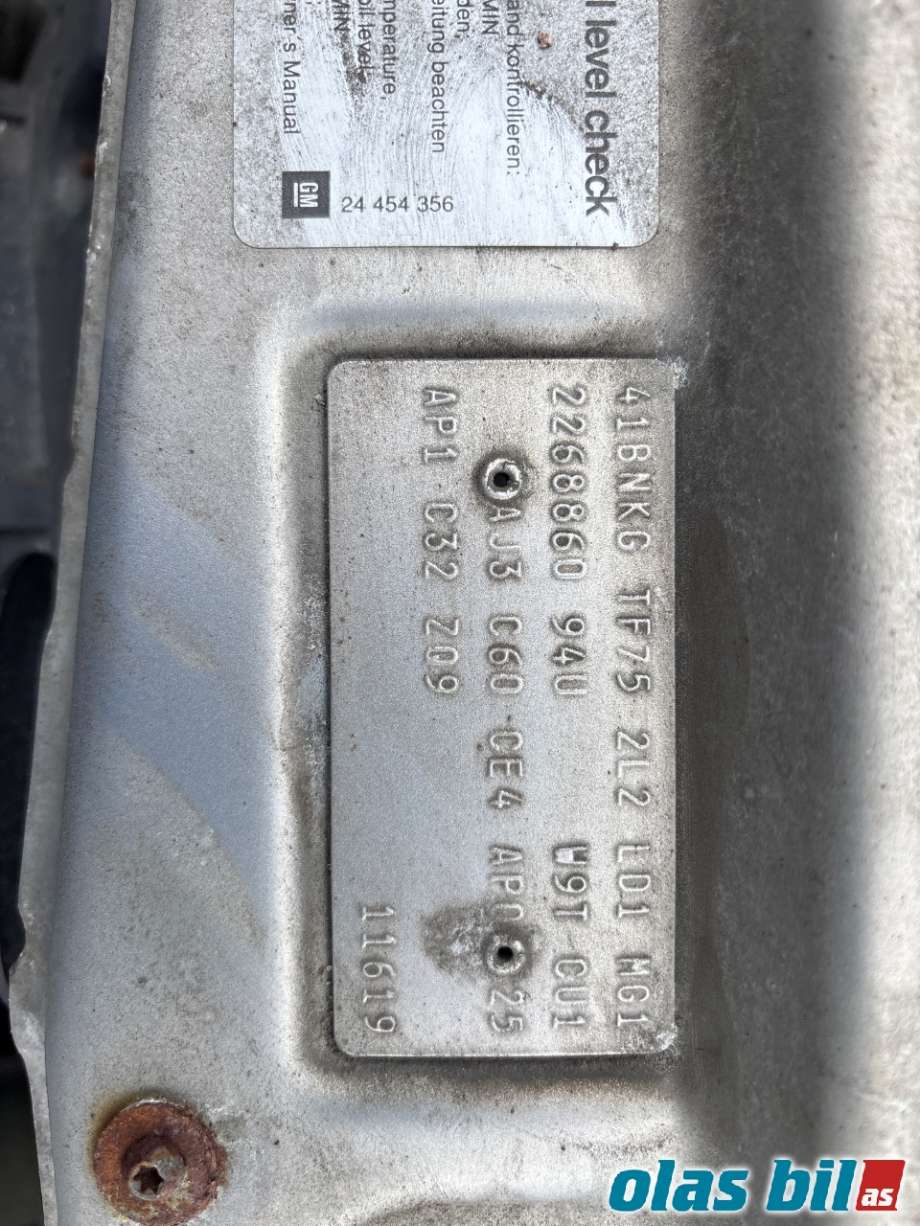 Opel Zafira A 1999-2005 delebil , Motorkode: Y20DTH, Girkassekode: 