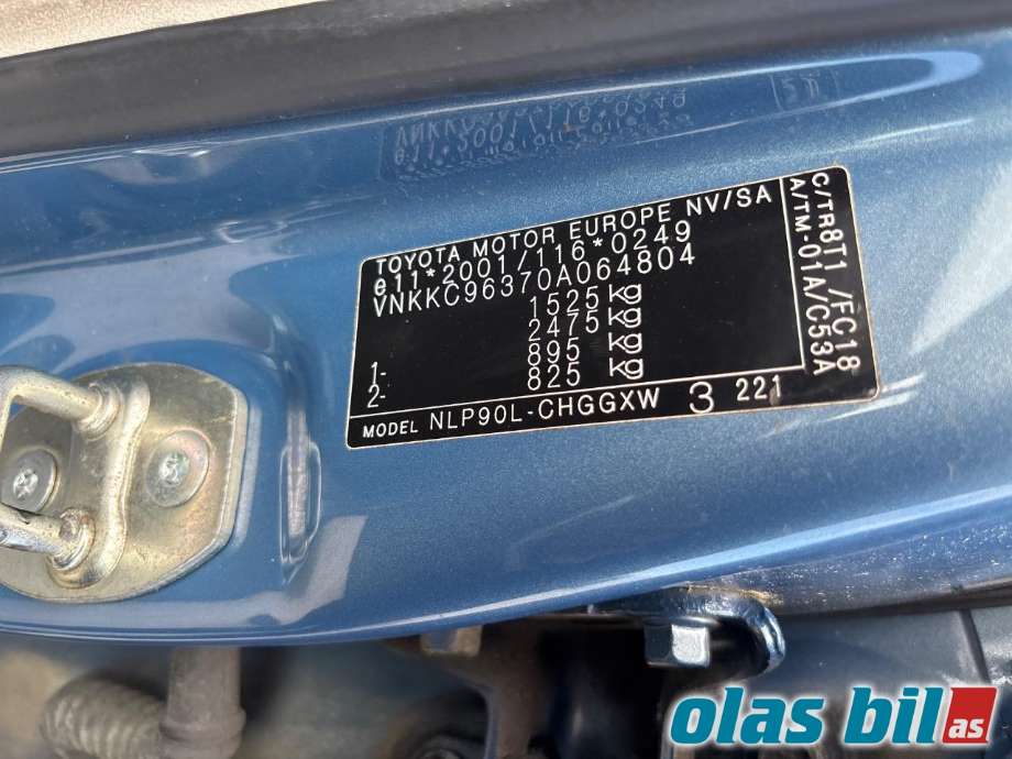 Toyota Yaris 2006-2009 (Type II, Fase 1) delebil , Motorkode: 1ND-TV, Girkassekode: