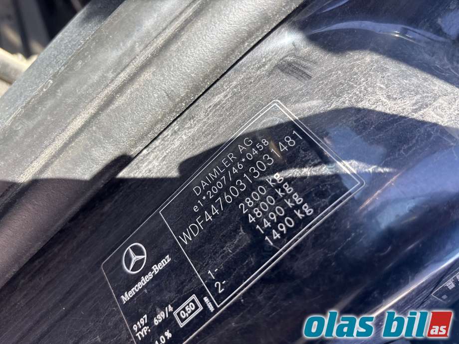 Mercedes Vito 2014-->> (W447) (W447), Motorkode: OM622.951, Girkassekode: