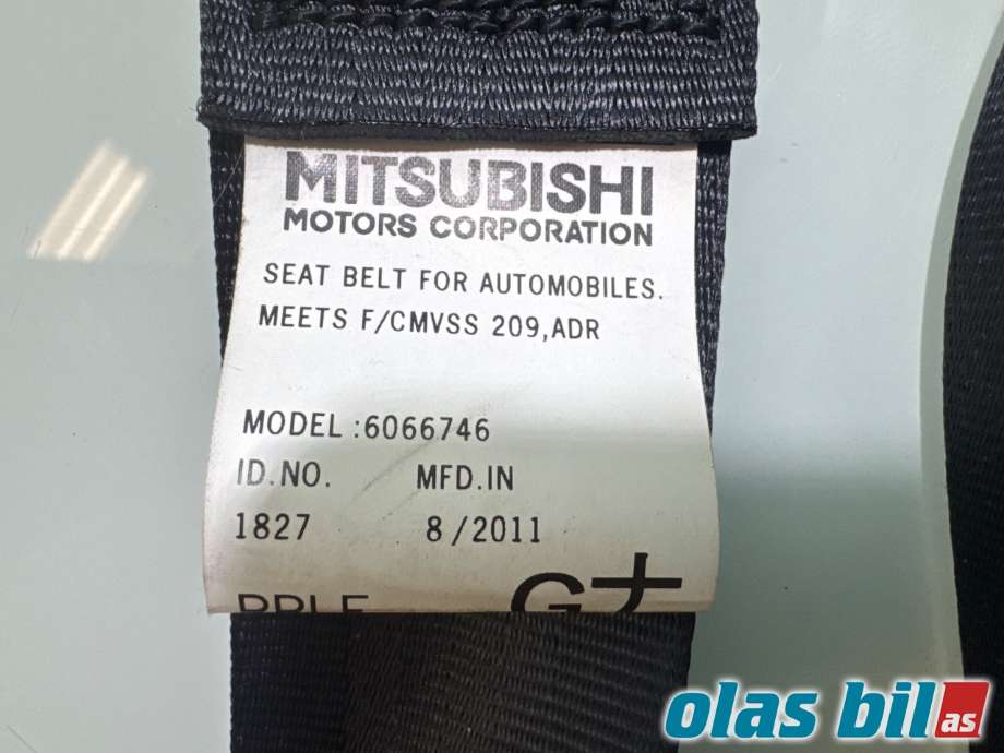 Sikkerhetsbelte foran høyre til Mitsubishi ASX 2010-2019 (MITSUBISHI|7000B674XB||6066746)